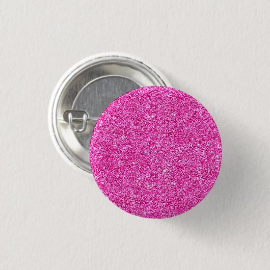 Benutzerdefinierter rosa Glitzer Aussehen Elegante Button (Vorne & Hinten)