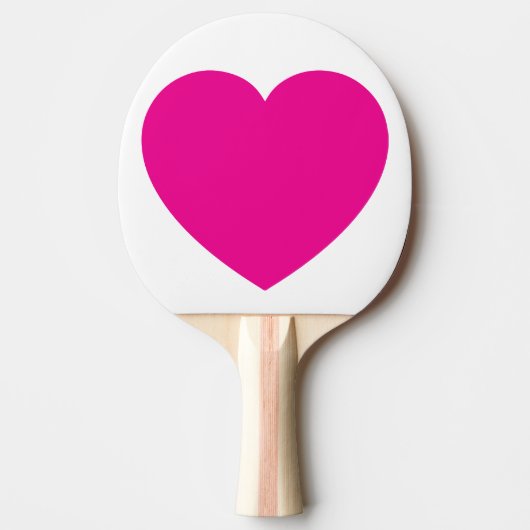 Benutzerdefinierter rosa Herz-Ping-Pong-Ball – Rom Tischtennis Schläger (Vorderseite)