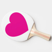 Benutzerdefinierter rosa Herz-Ping-Pong-Ball – Rom Tischtennis Schläger (Seitenansicht)