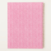 Benutzerdefinierter rosa Strick für Text Inspirier Planer (Rückseite)