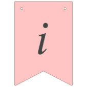 Benutzerdefinierter rosa Vorschlag auf der Zuhause Wimpelkette (Dritte Fahne)