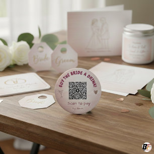 Benutzerdefinierter Roségold-QR-Code "Kauf der Bra Button
