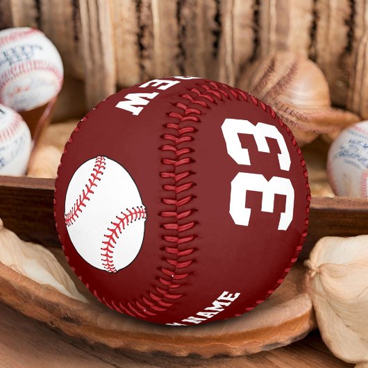Benutzerdefinierter roter Baseball-Ball mit Team-N Baseball