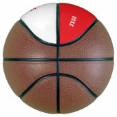 Benutzerdefinierter roter Basketball mit Name, Num (Rechts)