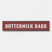 Benutzerdefinierter Roter Western Stallplatte Türschild (Vorderseite )