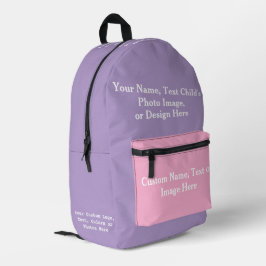 Benutzerdefinierter Rucksack + Namensmarken für Ki