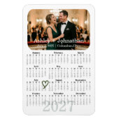 Benutzerdefinierter Save-the-Date-Foto-Magnet 2027 Magnet (Vertikal)