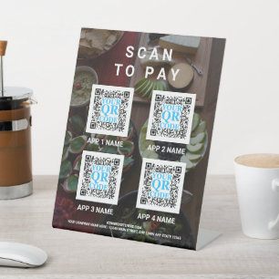 Benutzerdefinierter Scan des QR-Codes für das dunk Sockelschild