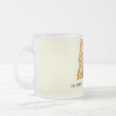Benutzerdefinierter schicker frecher orangefarbene mattglastasse (Links)
