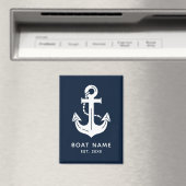Benutzerdefinierter Schiffsname Anker für Boote Magnet (In Situ (Geschirrspüler))