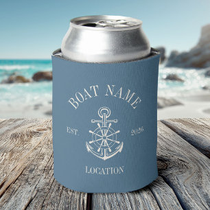 Benutzerdefinierter Schiffsname Küstenanker Schiff Dosenkühler