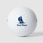 Benutzerdefinierter Schiffsname Logo für nautische Golfball (Vorderseite)