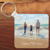 Benutzerdefinierter Schlüsselanhänger für Foto mit (Vorderseite)
