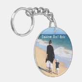 Benutzerdefinierter Schlüsselanhänger für Foto mit (Vorderseite links)