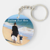 Benutzerdefinierter Schlüsselanhänger für Foto mit (Rückseite)