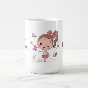 Benutzerdefinierter Schmetterlings-Hoodie für Mädc Kaffeetasse