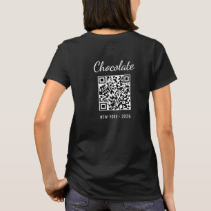 Benutzerdefinierter Schokoladenfestival-Event-QR-C T-Shirt