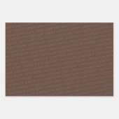 Benutzerdefinierter Schokoladentext Geschenkpapier Set (Vorderseite)