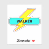 Benutzerdefinierter Schulname - Motivierend Blitze Aufkleber (Blatt)