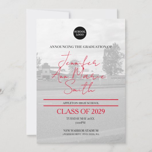 Benutzerdefinierter Schwarz-Gold-Abschluss mit Bac Einladung (Vorderseite)