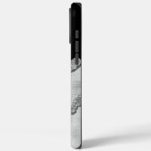 Benutzerdefinierter Schwarz-Grau-Glitzer Case-Mate iPhone Hülle (Rückseite / Links)