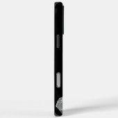 Benutzerdefinierter Schwarz-Grau-Glitzer Case-Mate iPhone Hülle (Rückseite / Rechts)