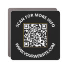 Benutzerdefinierter Schwarz-weißer QR-Code / Große