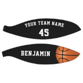 Benutzerdefinierter schwarzer Basketball mit Teamn (Panele)