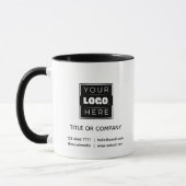 Benutzerdefinierter schwarzer Becher mit Firmennam Tasse (Links)