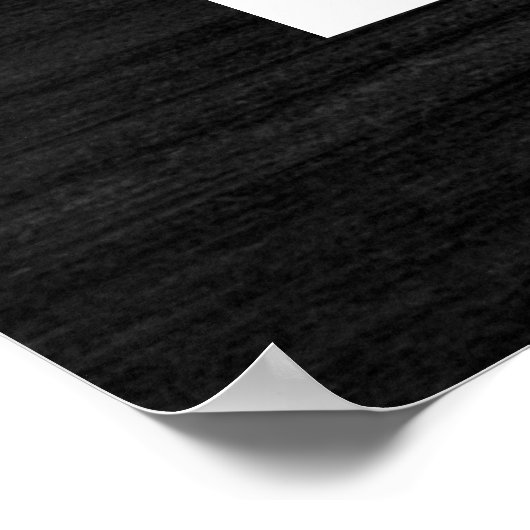 Benutzerdefinierter schwarzer Foto-Mitarbeiter der Poster (Ecke)