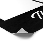 Benutzerdefinierter schwarzer Foto-Mitarbeiter der Poster (Ecke)