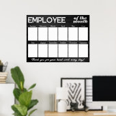 Benutzerdefinierter schwarzer Foto-Mitarbeiter der Poster (Heimbüro)