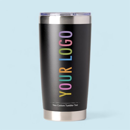Benutzerdefinierter schwarzer, isolierter Tumbler  Thermobecher