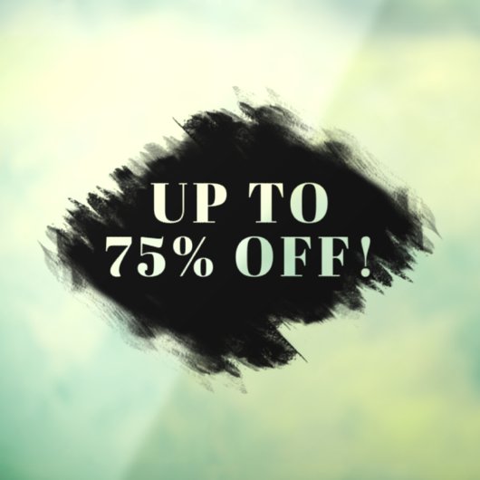 Benutzerdefinierter schwarzer Pinselrahmen bis zum Fensteraufkleber (Blatt 3)