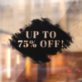 Benutzerdefinierter schwarzer Pinselrahmen bis zum Fensteraufkleber (Blatt 2)