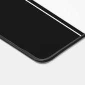 Benutzerdefinierter schwarzer und weißer Textstrei Schreibtischunterlage (Ecke)