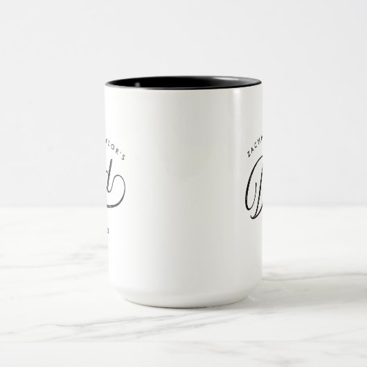 Benutzerdefinierter Script-Vater Tasse Vatertag Sc (Zentrum)