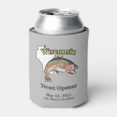 Benutzerdefinierter See/Datum Wisconsin Forelle Op Dosenkühler (Kanne Vorderseite)