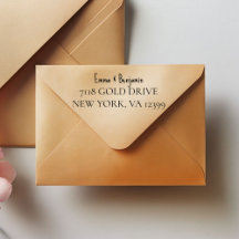 Benutzerdefinierter Selbstfärb-Stempel mit Adresse