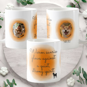 Benutzerdefinierter Shiba Inu Becher in Pastellora Kaffeetasse