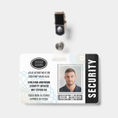 Benutzerdefinierter Sicherheitsbeauftragter ID-Fot Ausweis (Front with Clip)
