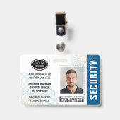 Benutzerdefinierter Sicherheitsbeauftragter ID-Fot Ausweis (Vorderseite mit Clip)