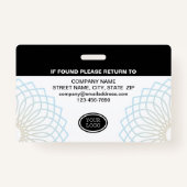 Benutzerdefinierter Sicherheitsschutz ID Foto Schw Ausweis (Rückseite)