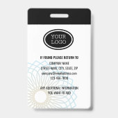 Benutzerdefinierter Sicherheitsschutz ID Foto Schw Ausweis (Back)