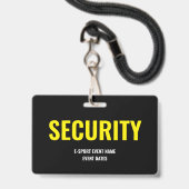 Benutzerdefinierter Sicherheitszugang Minimalist E Ausweis (Vorderseite mit Lanyard)