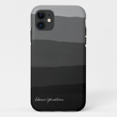 Benutzerdefinierter Signaturname Schwarz und Weiß Case-Mate iPhone Hülle (Rückseite)