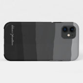 Benutzerdefinierter Signaturname Schwarz und Weiß Case-Mate iPhone Hülle (Rückseite (Horizontal))