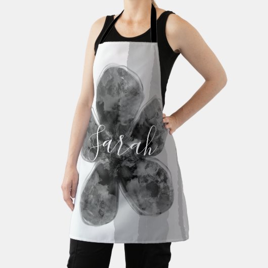 Benutzerdefinierter Signaturname Schwarze Abstrakt Schürze (InSitu)