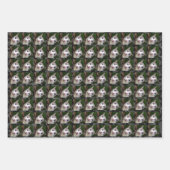 Benutzerdefinierter Single Schwarzer Panther Geschenkpapier Set (Vorderseite 2)