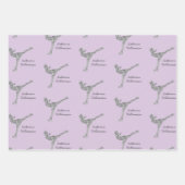 Benutzerdefinierter Skaten-Ice-Skaten-Silberschimm Geschenkpapier Set (Vorderseite 3)